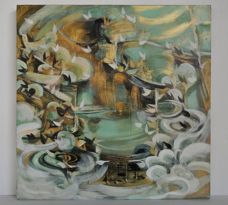 Original Abstract Expressionism Abstract Painting by Elisa Carozza