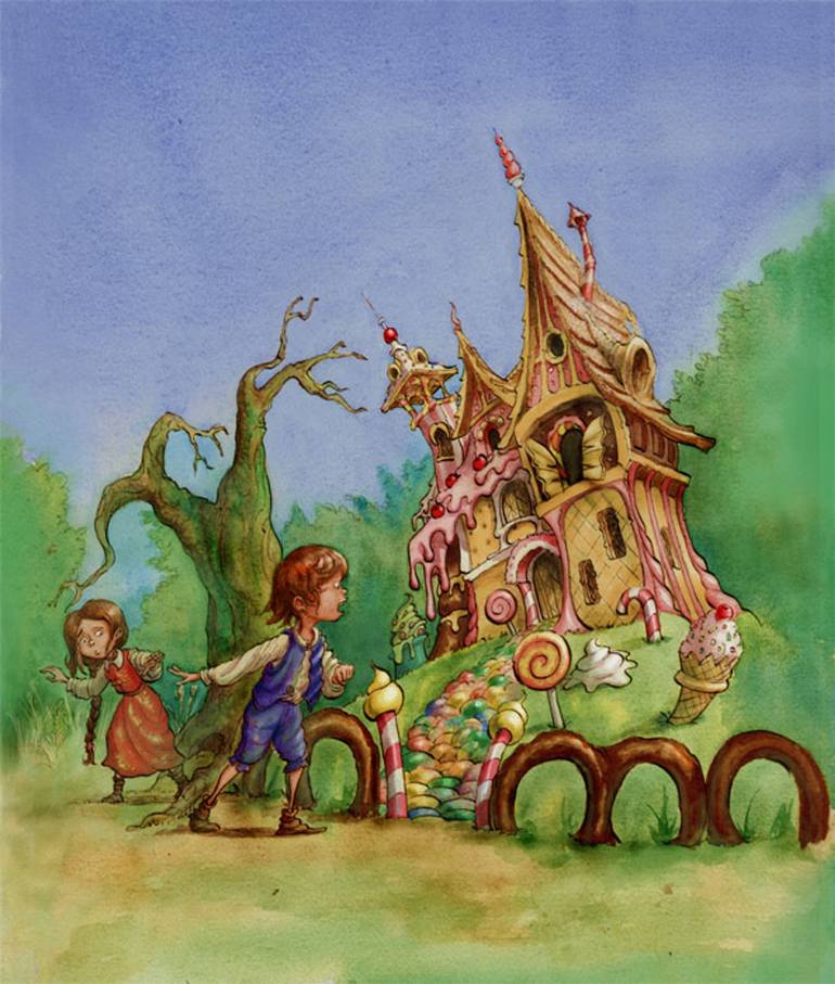 Andy Catling- The Gingerbread House- Advocate art Drawing by andy ...