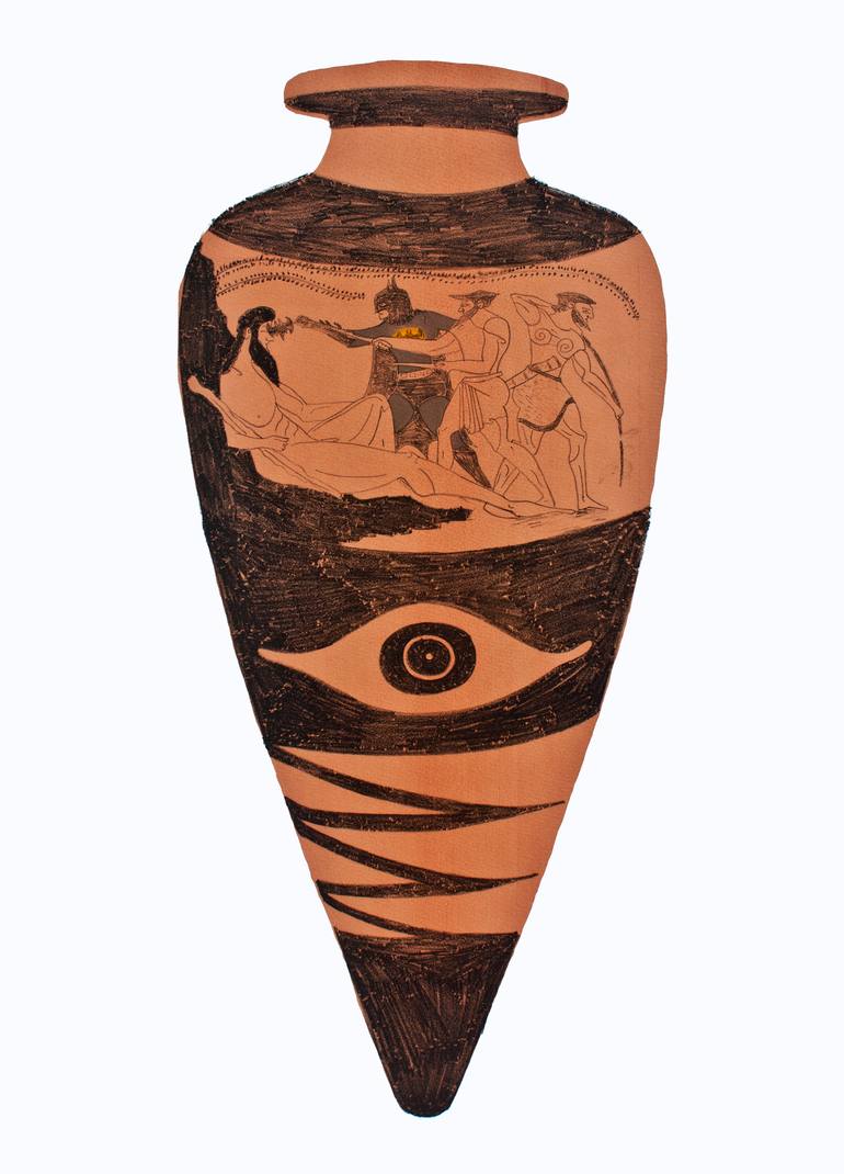 Elysium Fields - Odysseus Blinding The Cyclops Polyphemus Printmaking ...