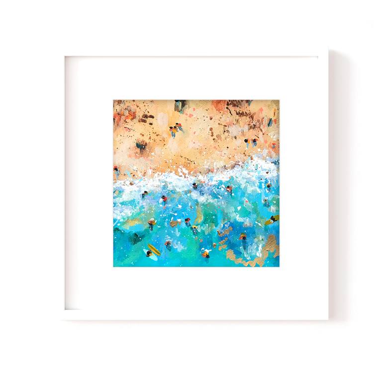 Original Abstract Seascape Painting by Alma Tipon