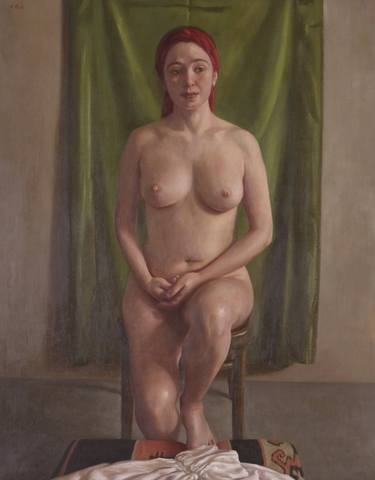 Original Figurative Nude Painting by Anna Paik