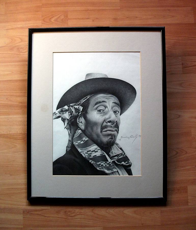 Original Portrait Drawing by Miro Gradinscak