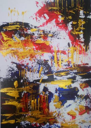 Original Abstract Painting by Dinesh Attry