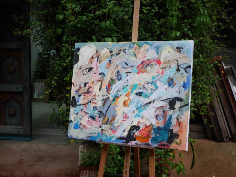 Original Abstract Expressionism Abstract Painting by Mark Prosser