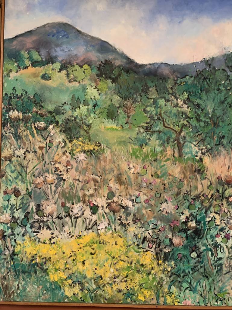 Original Expressionism Landscape Painting by Marylynn Charnas