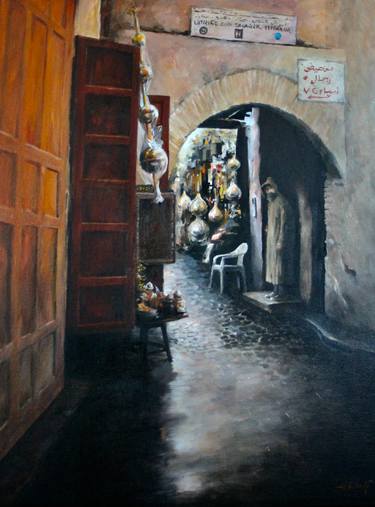 Original Figurative Travel Painting by Anatol Woolf