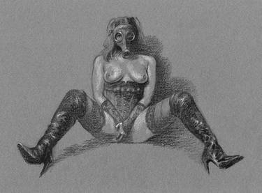 Original Conceptual Erotic Drawings by Anatol Woolf