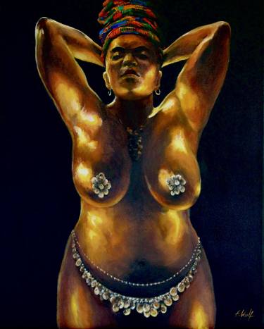 Original Nude Paintings by Anatol Woolf