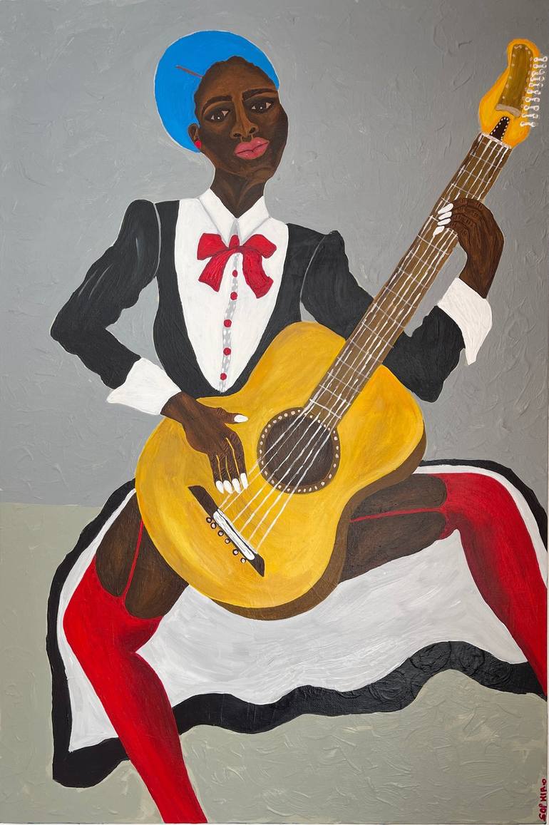 Print of Contemporary Women Paintings by Sophia Oshodin