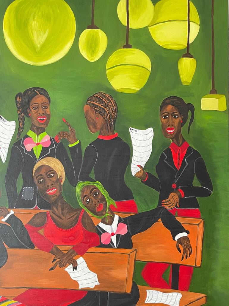 Original Contemporary People Painting by Sophia Oshodin