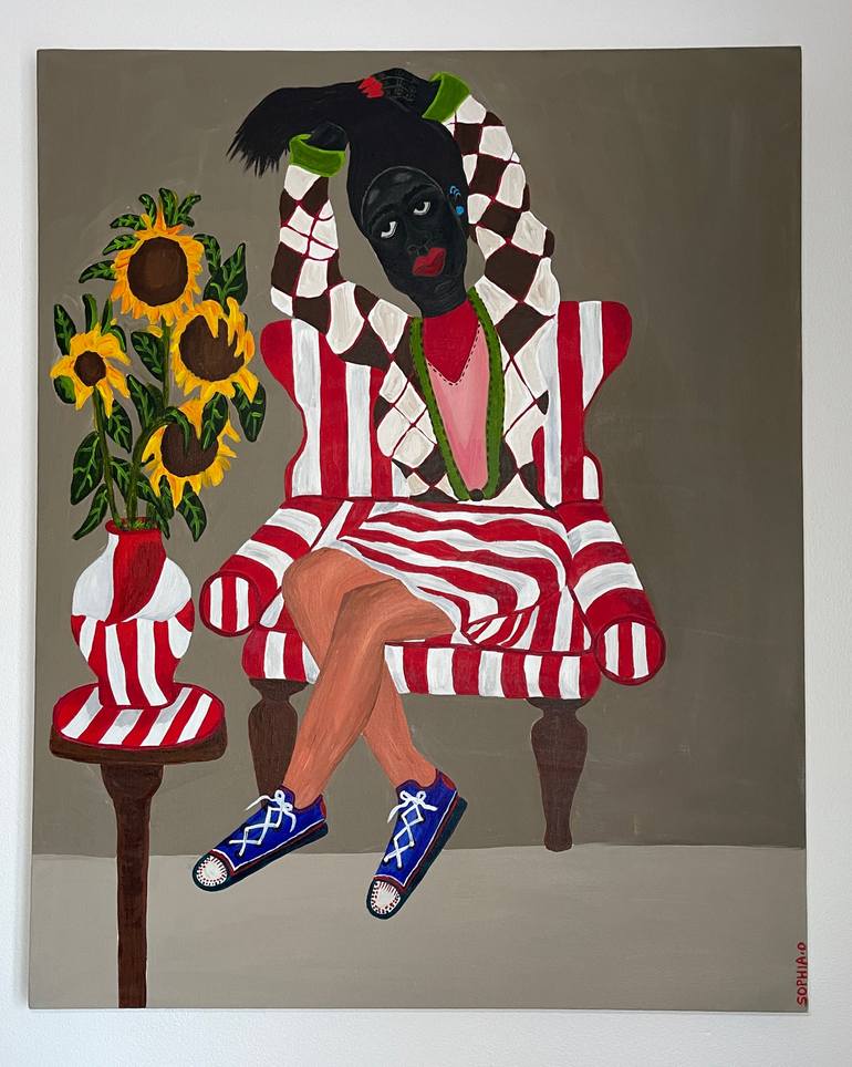 Original Contemporary Women Painting by Sophia Oshodin