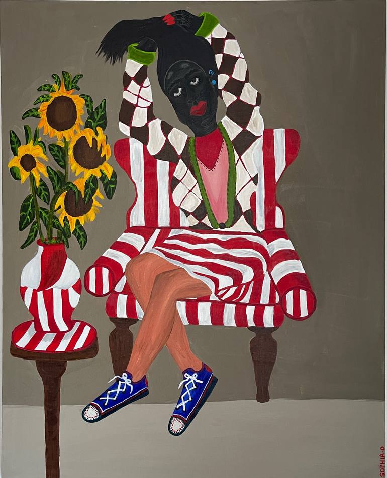 Original Contemporary Women Painting by Sophia Oshodin