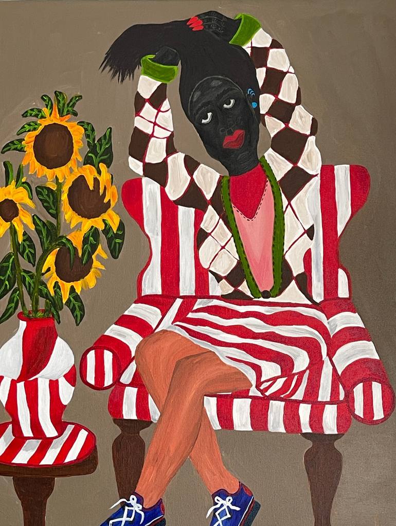 Original Contemporary Women Painting by Sophia Oshodin