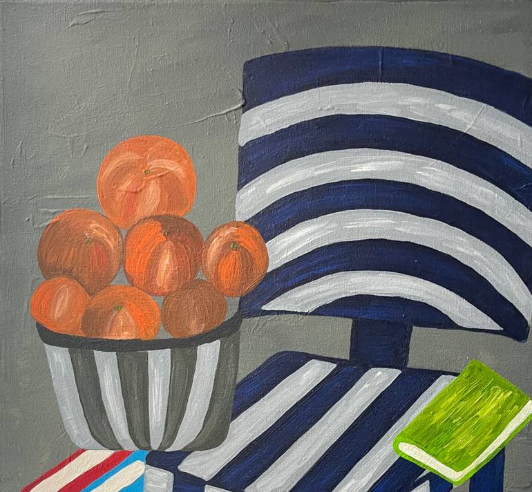 Original Abstract Expressionism Still Life Painting by Sophia Oshodin