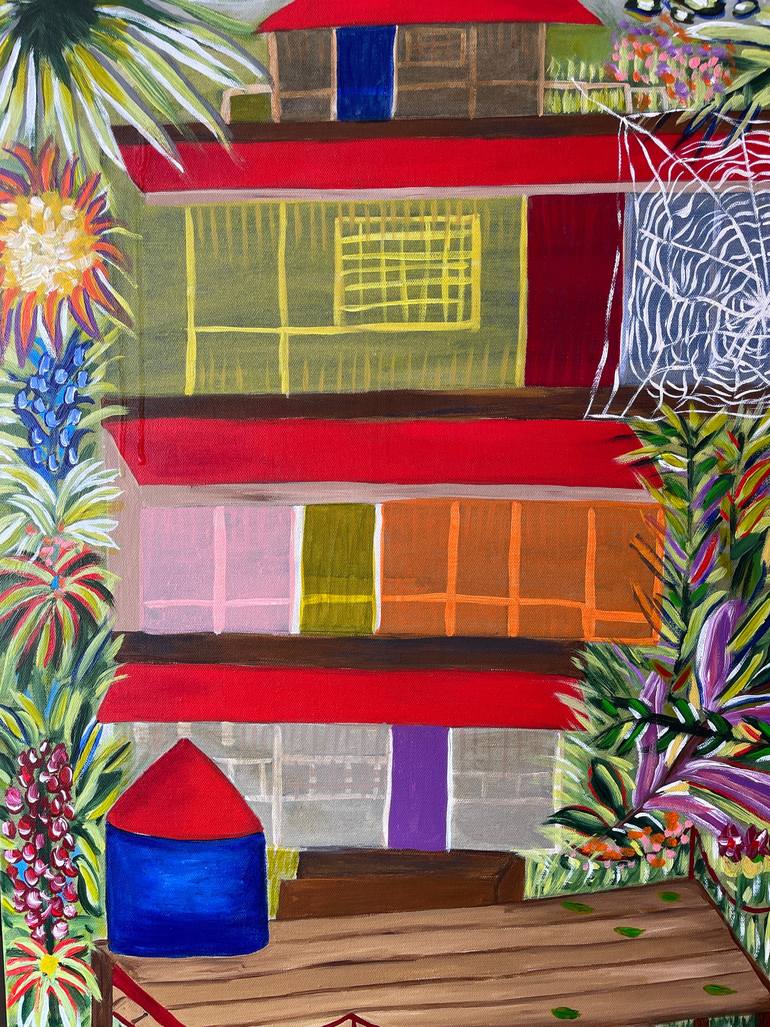 Original Abstract Expressionism People Painting by Sophia Oshodin