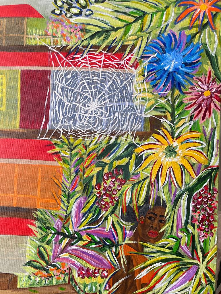 Original Abstract Expressionism People Painting by Sophia Oshodin