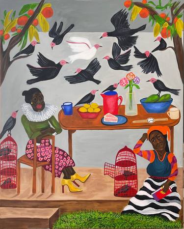 Original Contemporary People Painting by Sophia Oshodin