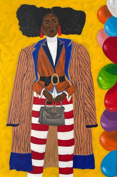 Original Abstract Expressionism Women Paintings by Sophia Oshodin