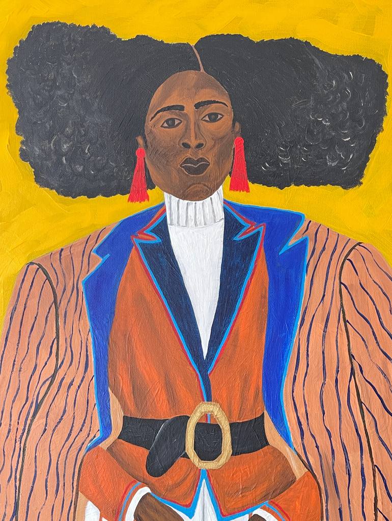 Original Abstract Expressionism Women Painting by Sophia Oshodin