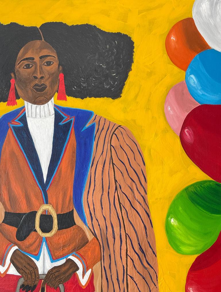 Original Abstract Expressionism Women Painting by Sophia Oshodin