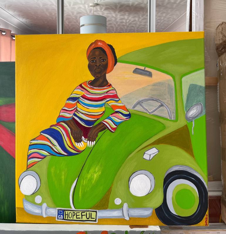 Original Figurative Women Painting by Sophia Oshodin