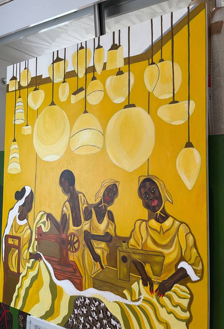Original Contemporary People Painting by Sophia Oshodin