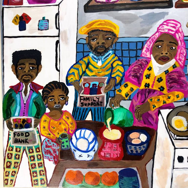 Original Family Painting by Sophia Oshodin