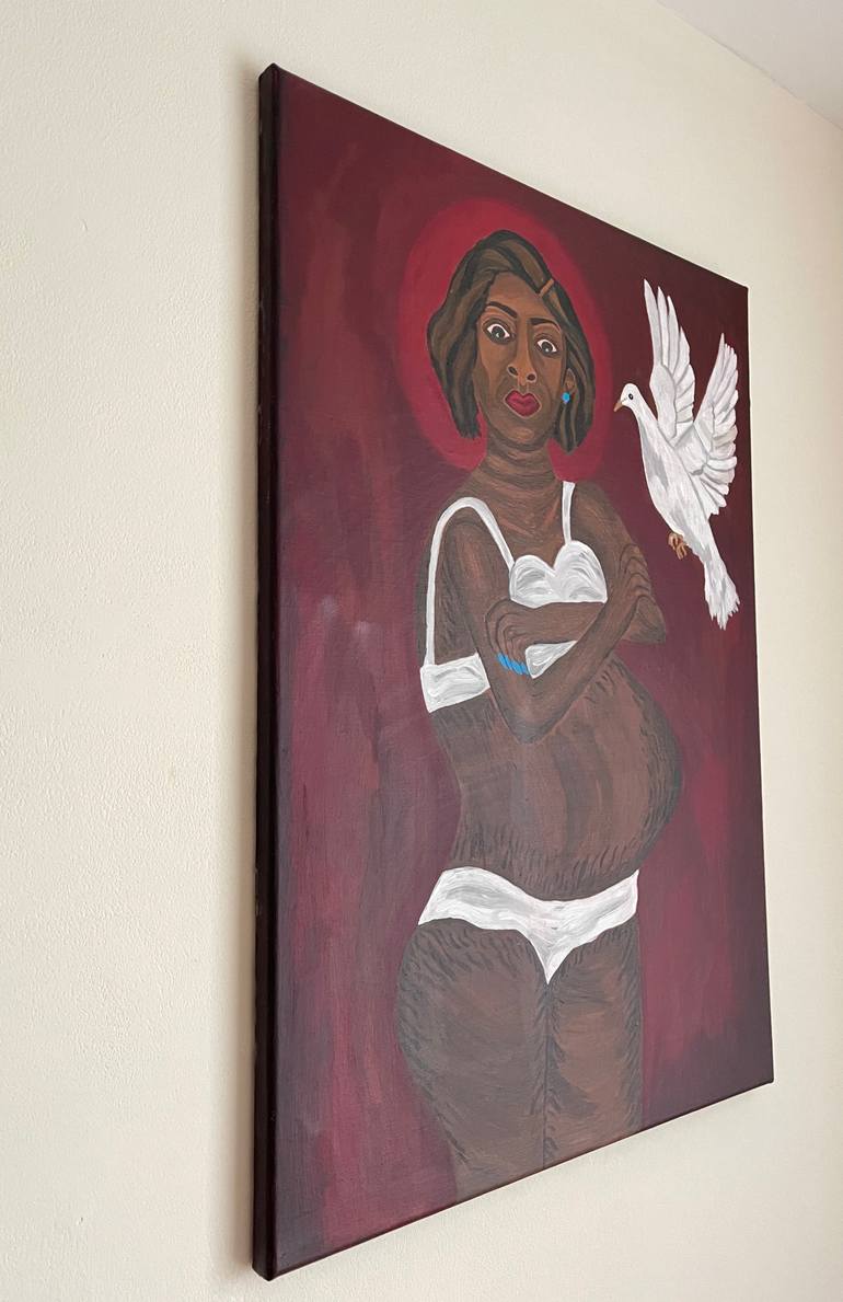 Original Figurative People Painting by Sophia Oshodin