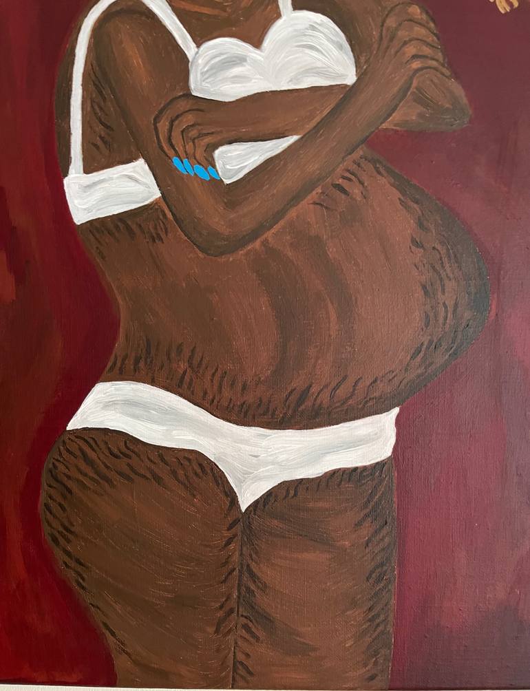 Original Figurative People Painting by Sophia Oshodin