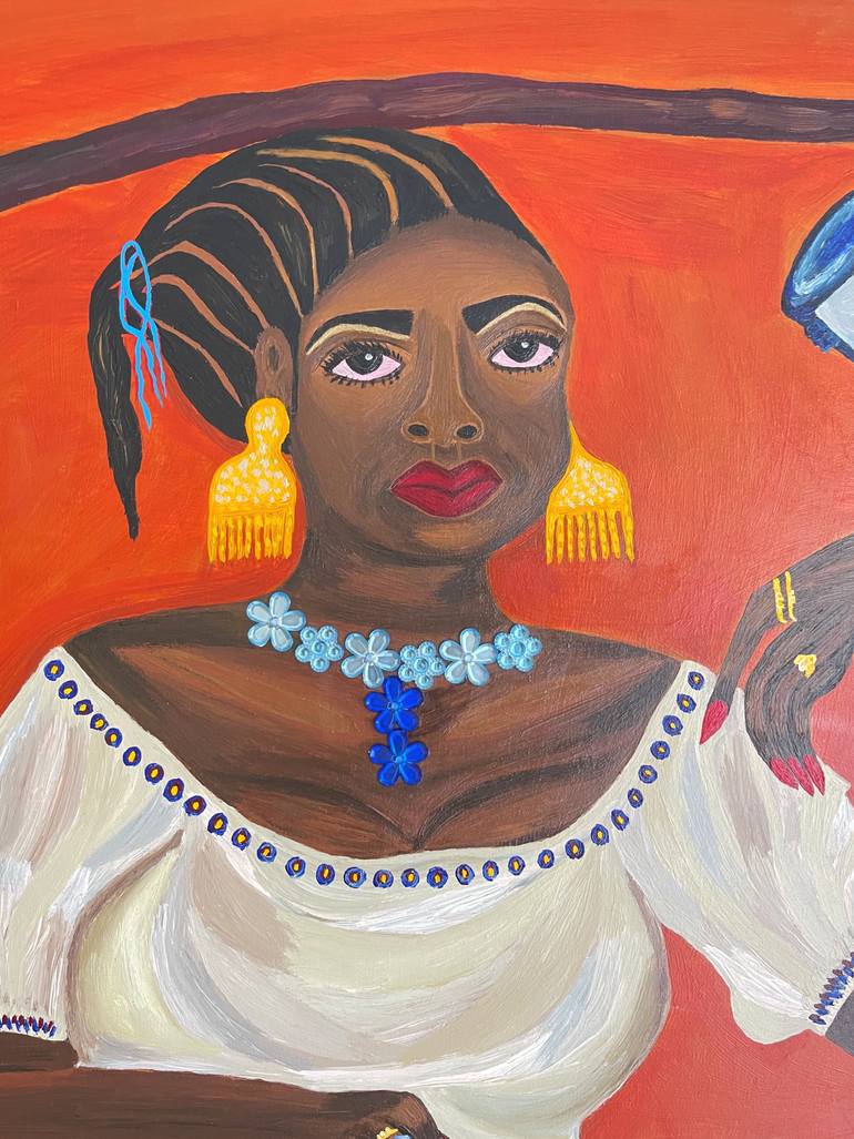 Original Figurative People Painting by Sophia Oshodin
