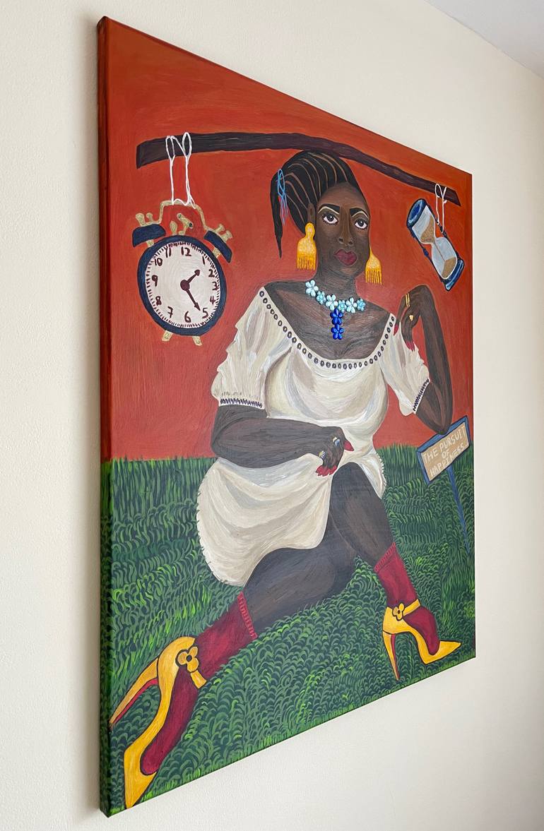 Original Figurative People Painting by Sophia Oshodin