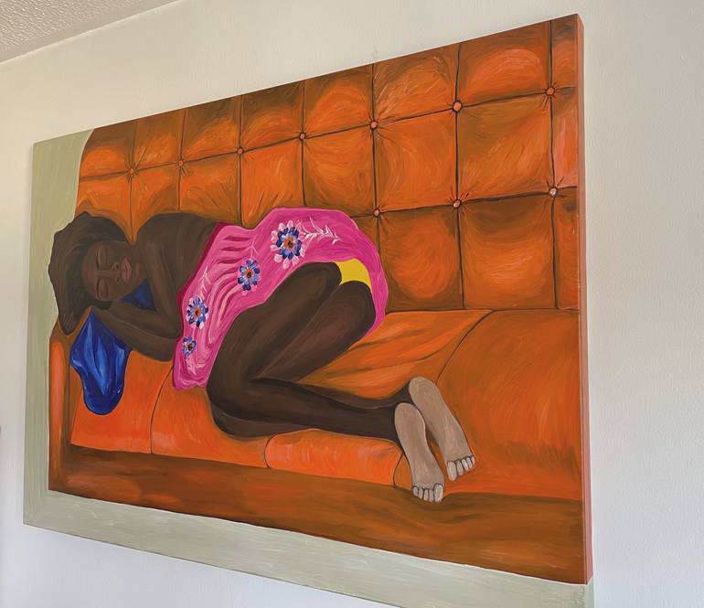 Original Expressionism Women Painting by Sophia Oshodin