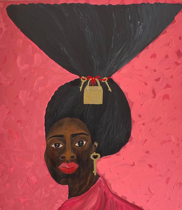 Original Expressionism Women Painting by Sophia Oshodin