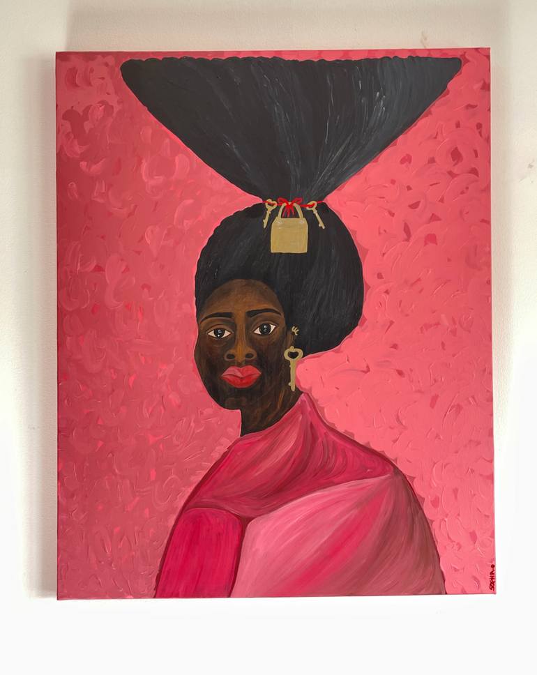 Original Expressionism Women Painting by Sophia Oshodin