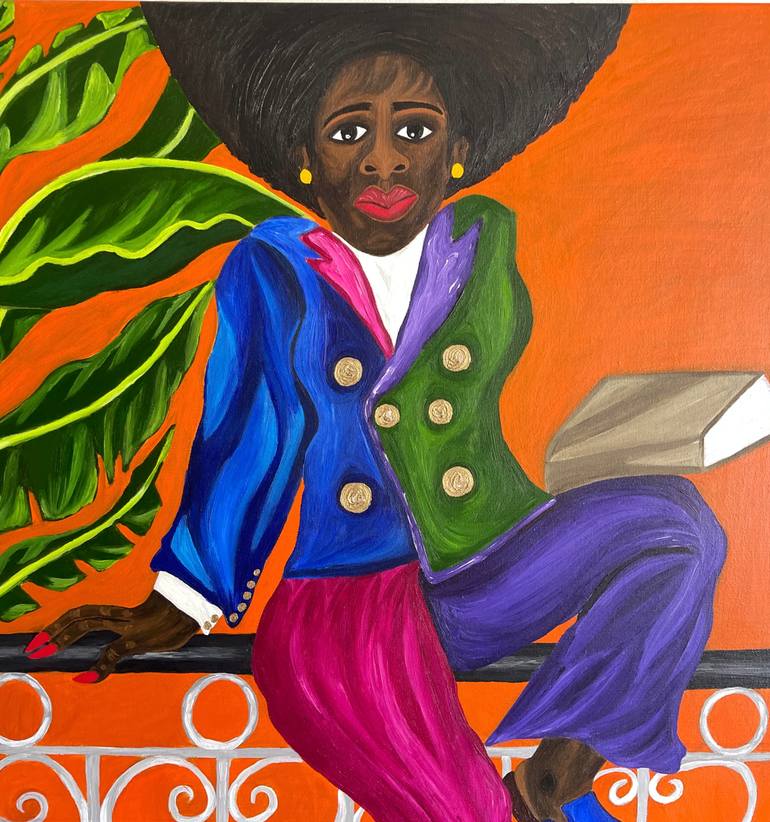 Original Figurative Women Painting by Sophia Oshodin