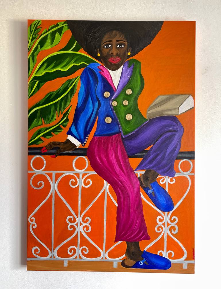 Original Figurative Women Painting by Sophia Oshodin