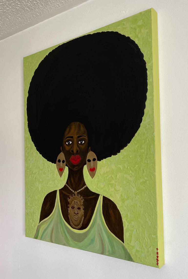 Original Figurative People Painting by Sophia Oshodin