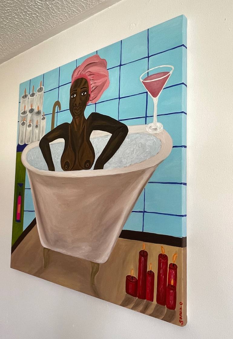 Original Expressionism Women Painting by Sophia Oshodin