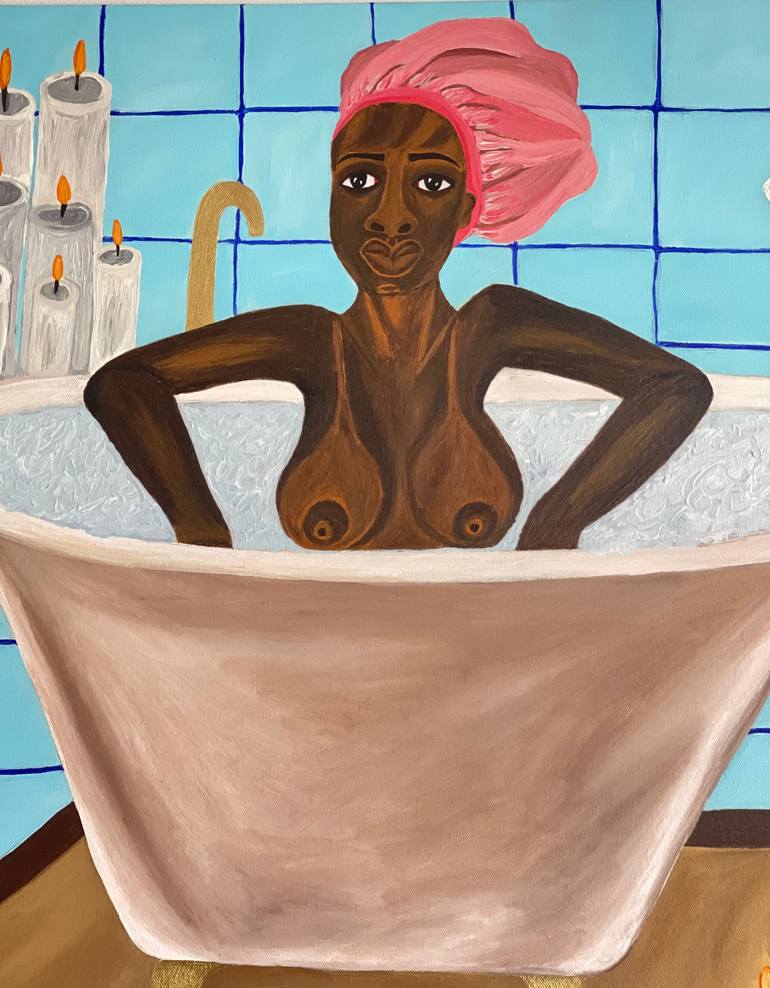 Original Expressionism Women Painting by Sophia Oshodin