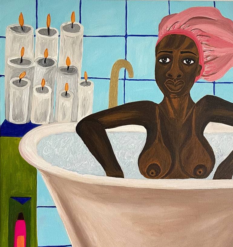 Original Expressionism Women Painting by Sophia Oshodin