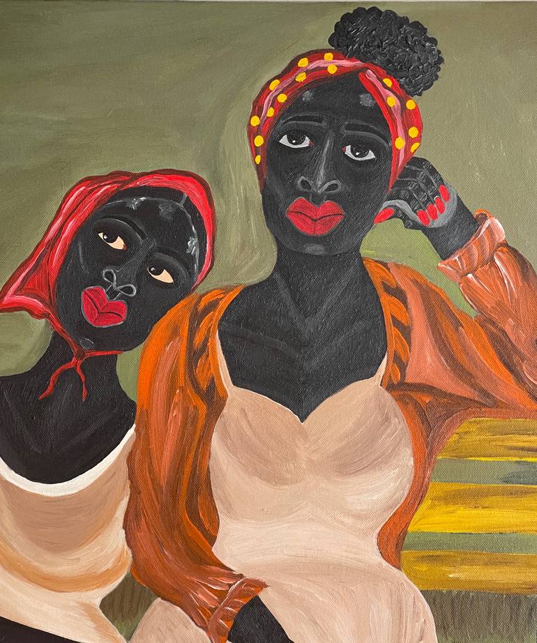 Original Expressionism Women Painting by Sophia Oshodin