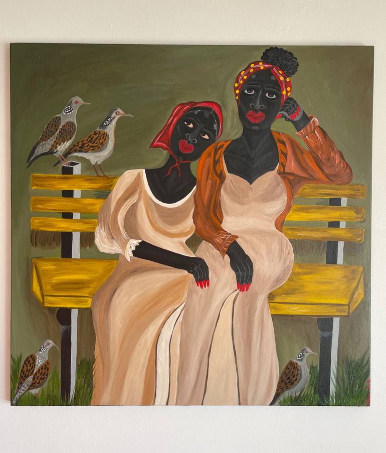 Original Expressionism Women Painting by Sophia Oshodin