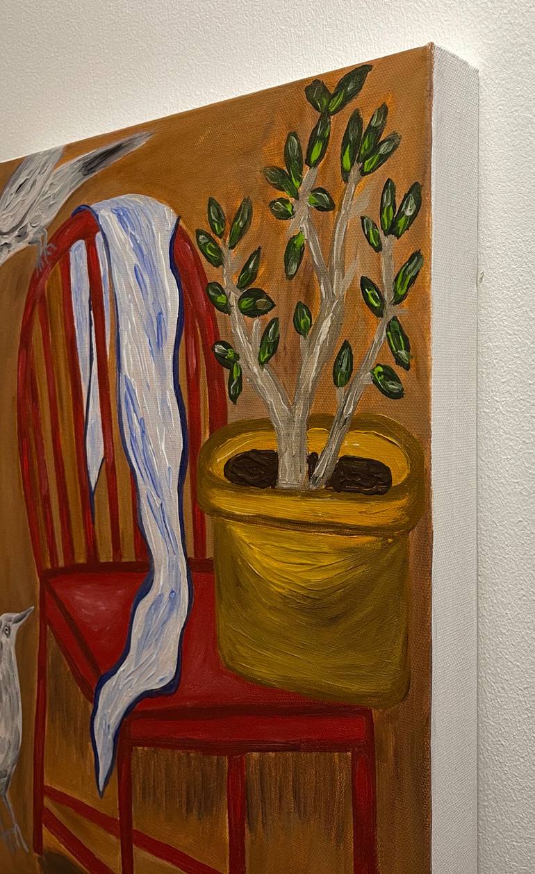 Original Abstract Expressionism Animal Painting by Sophia Oshodin