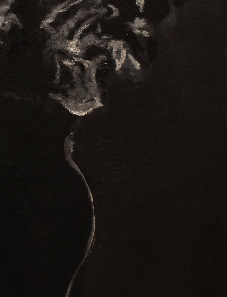 Original Expressionism Floral Painting by Drazen Romic