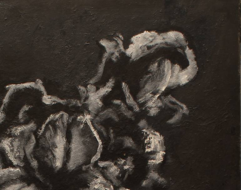 Original Expressionism Floral Painting by Drazen Romic