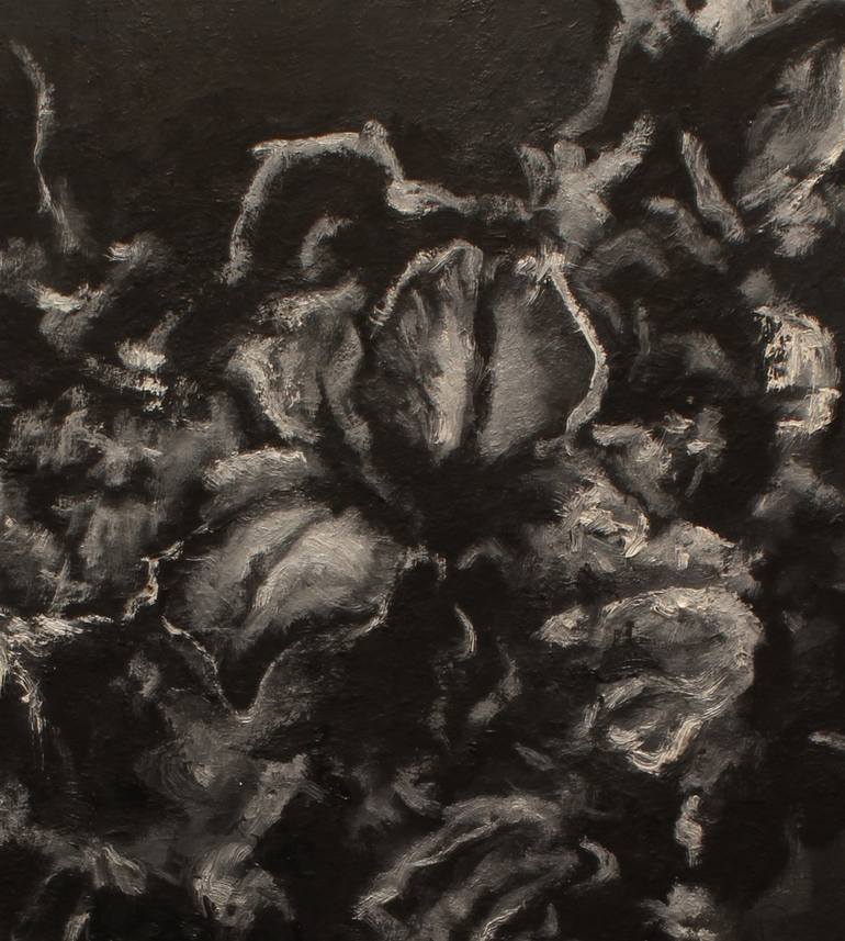 Original Expressionism Floral Painting by Drazen Romic