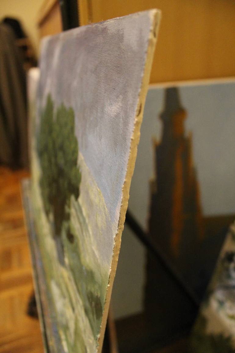 Original Impressionism Landscape Painting by Drazen Romic