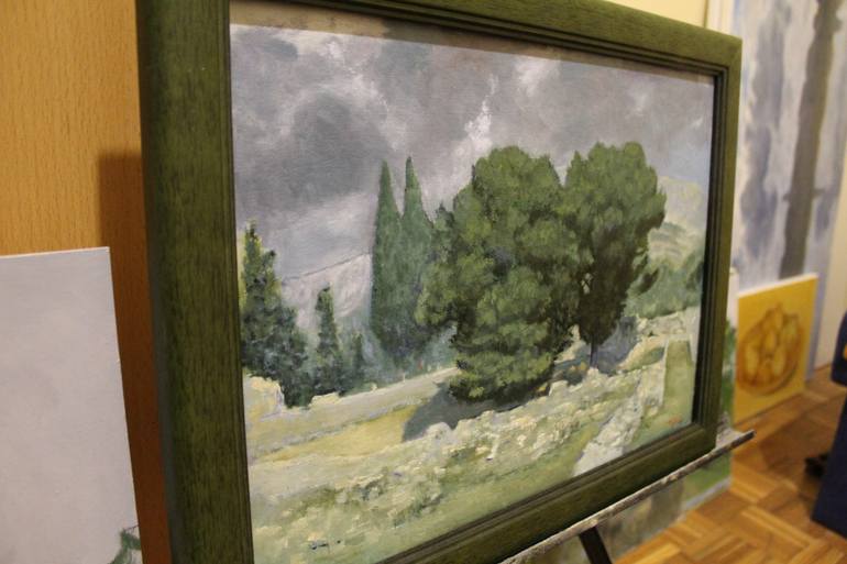 Original Impressionism Landscape Painting by Drazen Romic