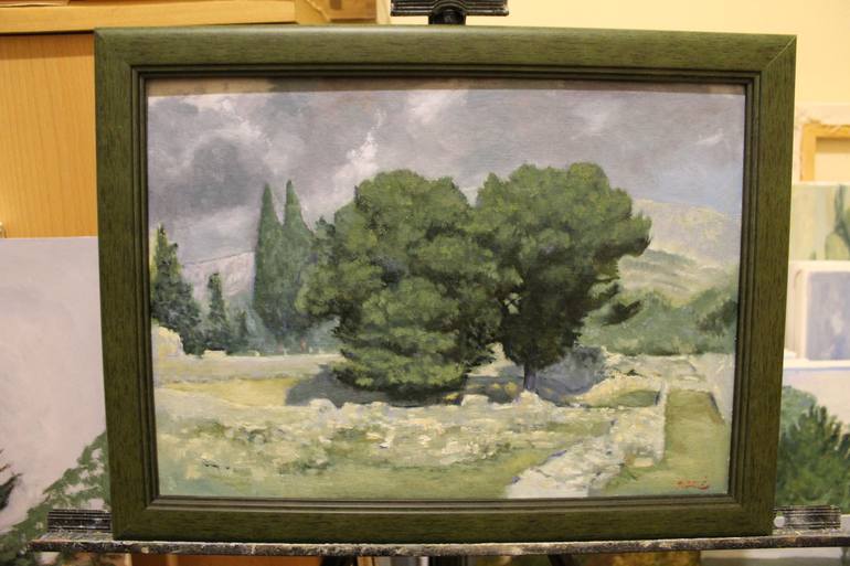 Original Impressionism Landscape Painting by Drazen Romic