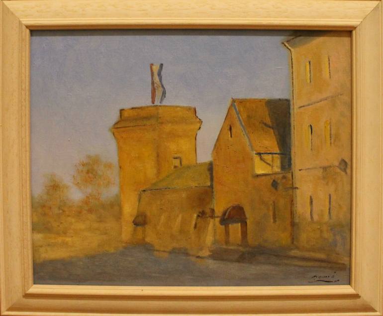 Original Impressionism Cities Painting by Drazen Romic